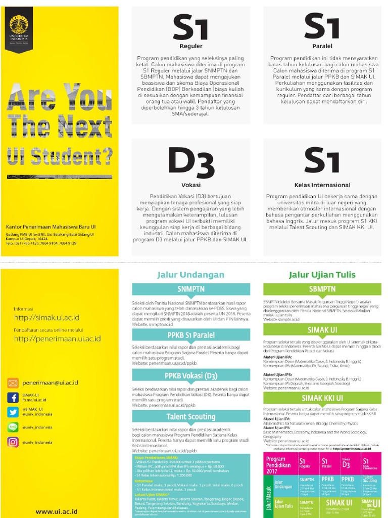 Brosur Simak Ui 2018 Pdf