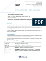 Oficina de Gestao Da Informacao Ngerses 06 e 07 de Agosto de 2018 Esp (613 070818 SES MT)