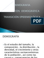 Transicion Demográfica y Epidemiolóica