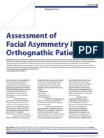 Assessment of Facial Asymmetry in Orthognathic Patients: Clara Gibson Joseph Noar