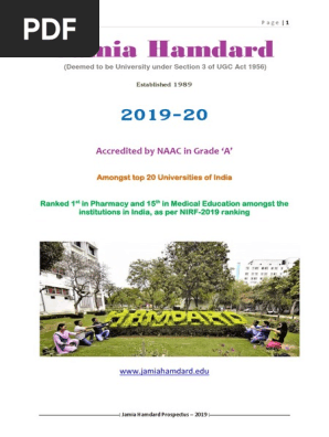 Prospectus_2019.pdf | Bachelor Of Arts | Postgraduate Education - 