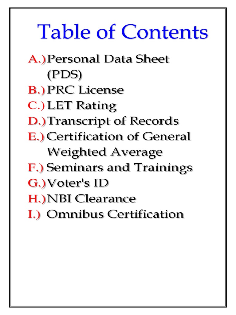 Table of Content | PDF