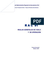 RAC 91 - Reglas Generales de Vuelo y de Operación PDF