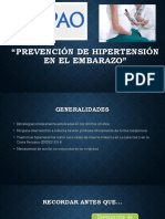 Prevención de Hipertensión en El Embarazo