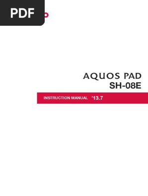 Aquos Pad Sh 08e E 01pdf Manual Electrical Connector Ac Power Plugs And Sockets