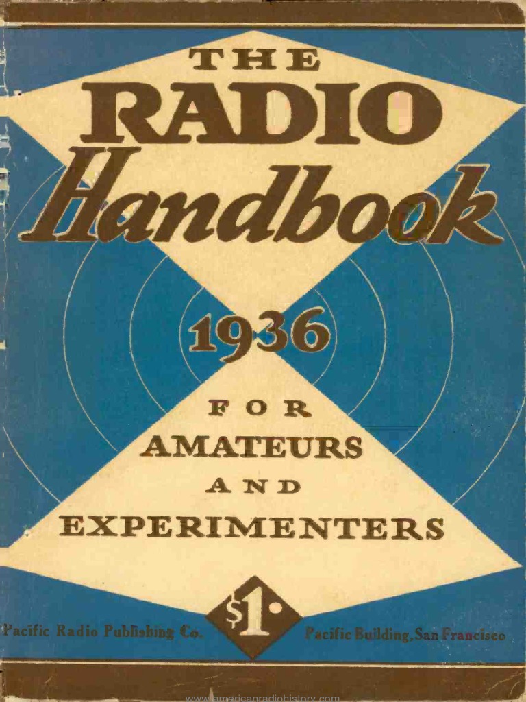 1936 Radio Handbook PDF Electric Current Electrical Resistance