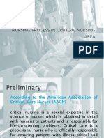Nursing Process in Critical Nursing Area: Group 5