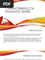 Characteristics of Romance Genre