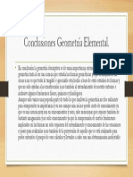 Conclusiones Geometría Elemental