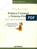 06.- Politica Criminal Y Sistema Penal - Rivera, Iñaki