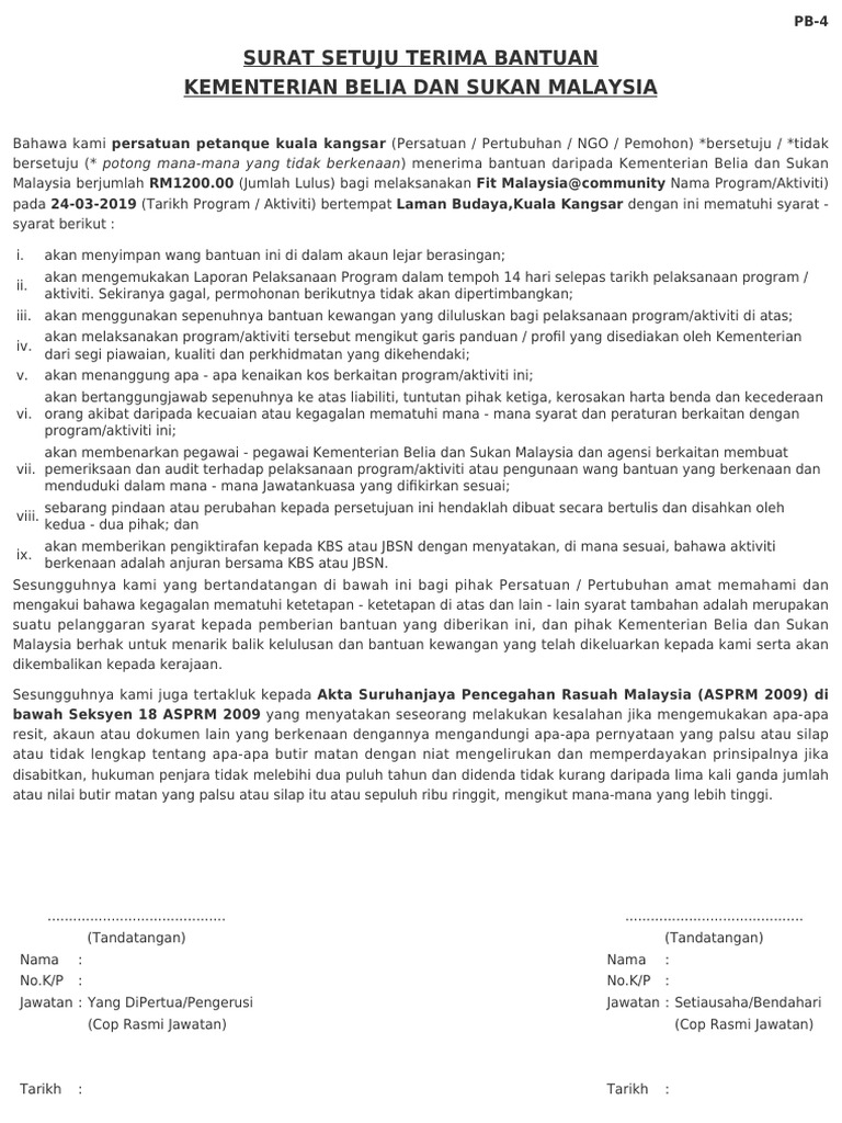 Borang Pb4 Pdf