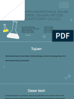 Penetapan Kadar Etanol Dalam Biodiesel Dengan Metode Kromatografi Gas (GC)