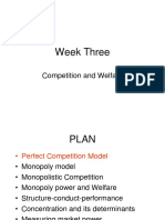 Week Three: Competition and Welfare