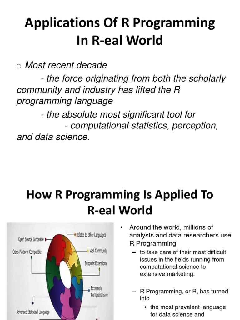 Applications of R Programming in Real-World Analytics | PDF ...