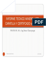 Informe Tecnico Minero Cap. I