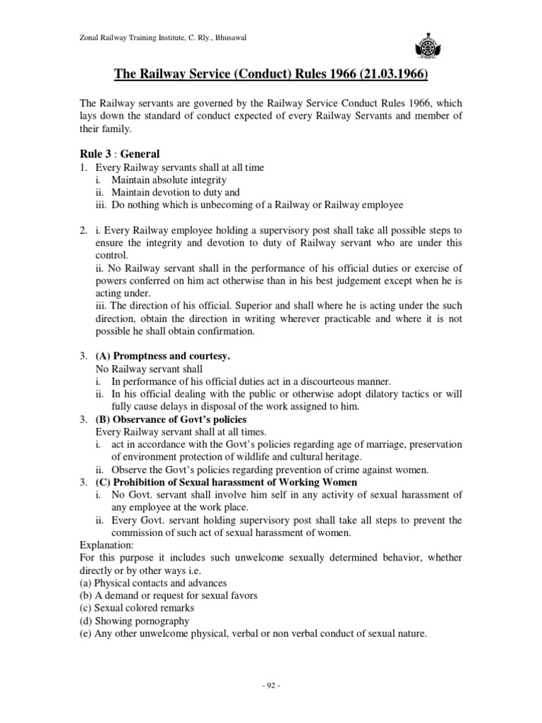 Conduct Rule PDF Marriage Loans