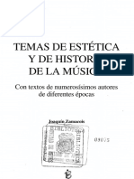 ZAMACOIS, J. - Temas de Estética e Historia de La Música