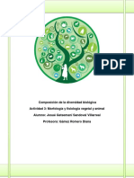 Unidad 2 Composición de La Diversidad Biológica Actividad 3 Morfología y Fisiología Vegetal y Animal