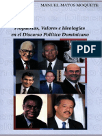 MatosMoquete, Manuel Propuestas, Valoreseideologiasendiscursopoliticodominicano