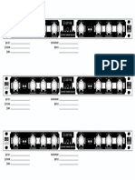 Electra Recall Sheet