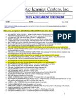 Self-Mastery Assignment Checklist