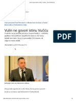 Vulin Ne Govori Istinu Vučiću - Društvo - Dnevni List Danas