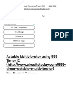 Astable Multivibrator Using 555 Timer