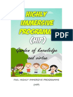 Fail Highly Immersive Programme (HIP)