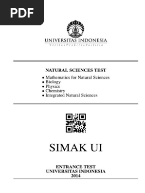 2014 Natural Science Simak Ui