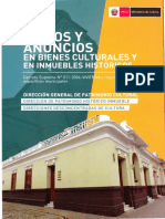 Avisos y Anuncios en Bienes Culturales