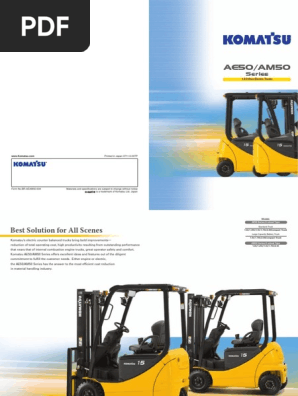 Komatsu Electric Forklift Catalogue (FB15-12) | PDF | Truck