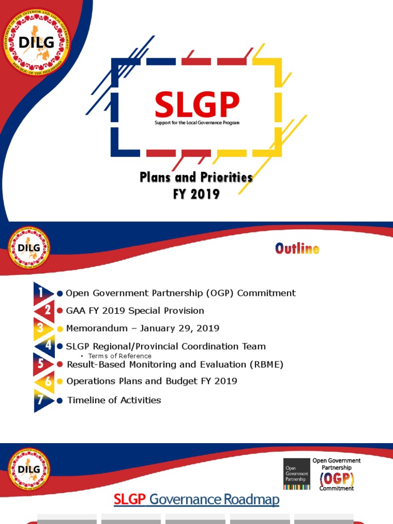 SLGP 2019: Local Governance Support Plan | PDF | Environmental Law ...