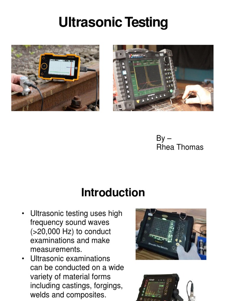 Ultrasonic Testing Techniques Overview | PDF | Welding | Construction