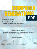 The Generation of Computers