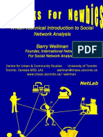 A Non-Technical Introduction To Social Network Analysis Barry Wellman