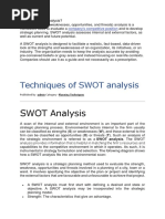 What Is SWOT Analysis