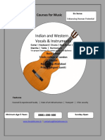 Indian and Western Vocals & Instruments: Courses For Music