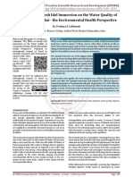 The Effect of Ganesh Idol Immersion On The Water Quality of Gorai Jetty, Mumbai The Environmental Health Perspective