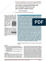 A Comprehensive Study On Organized Retailing With Reference To Customer Preferences and Customer Loyalty in Indian Context