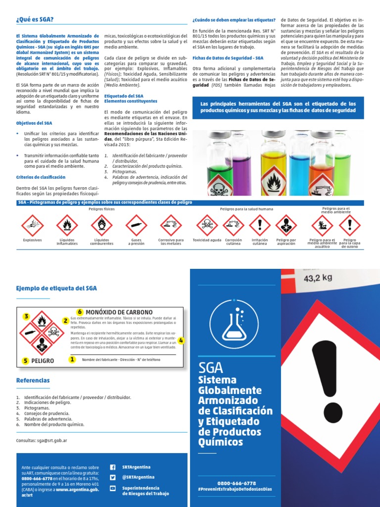 Clasificación y Etiquetado SGA | PDF | Toxicidad | Química