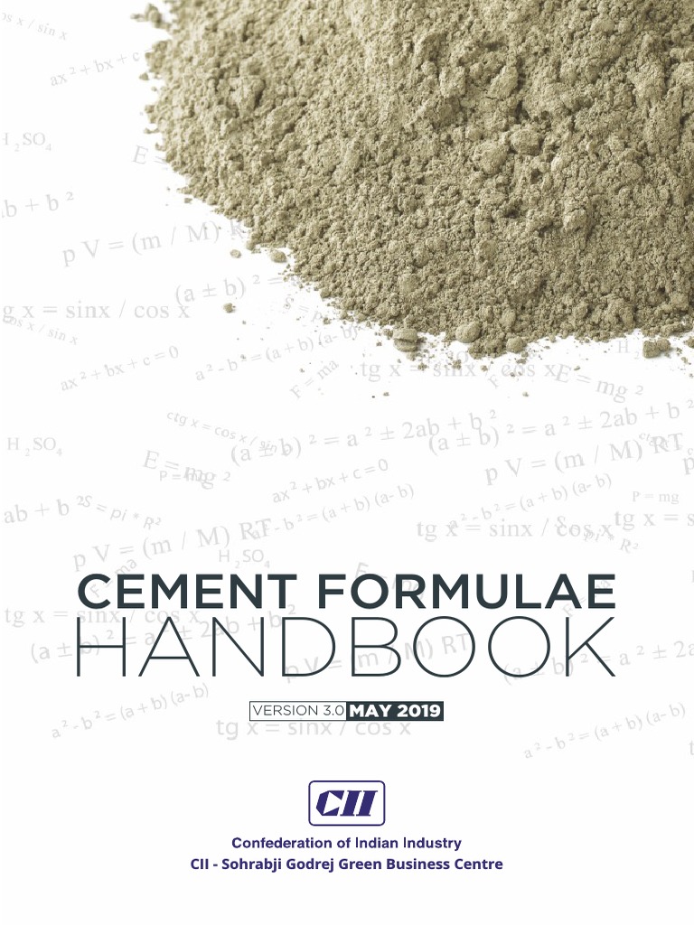 Formula Handbook For Cement Industry | PDF | Thermal Insulation ...