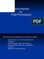 Sports Nutrition Part 2- More Detail