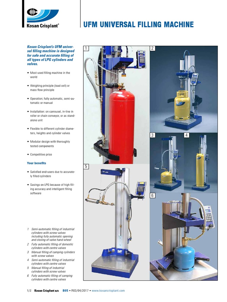 UFM Universal LPG Filling Machine Overview | PDF | Valve | Engineering