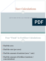 Veg Crops Lesson X Fertilizer Calculations