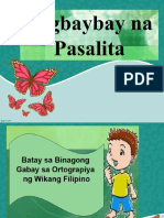 Pagbabaybay NG Salita