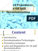Decontamination of Oil Spill
