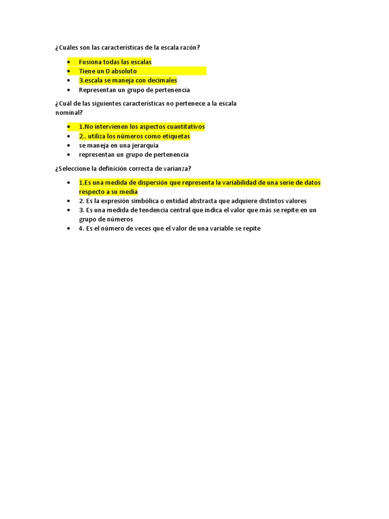 Cuáles Son Las Características de La Escala Razón | PDF