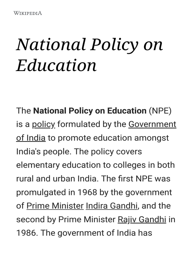 EDUCATION POLICY IN INDIA IN HINDI PDF visual data 5