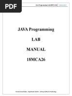 Java Lab Manual