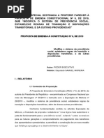 Parecer do relator da reforma da Previdência